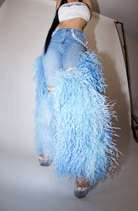 Ibiza Ostrich Feather Jeans